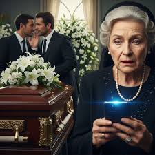 At my husband's funeral, while my children stood beside his coffin pretending to grieve, my phone buzzed with a message from an unknown number: **“I'm alive. Don't trust the children.”** My blood