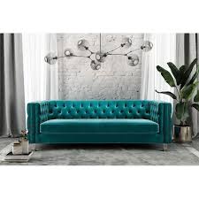 Provide ample seating with sectional sofas. Overstock Com For Rimini Green Velvet Sofa Aqua Accuweather Shop