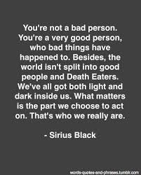 Sirius Black Words Harry Potter Quotes Harry Potter