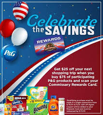 Check spelling or type a new query. Commissary P G Celebrate The Savings Offer Get 25 Off For Your Next Purchase I Like Promos