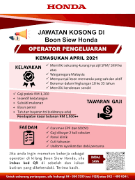 Expect a confirmation call from us within 24 hours. Career With Boon Siew Honda Home Facebook