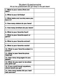 Back To School Building Classroom Community Activity And Scavenger Hunt Back To School Activities Student Questionnaire Classroom Community Activities
