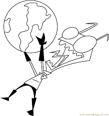 Free printable invader coloring page for kids to download, invader zim coloring pages Zim Coloring Page For Kids Free Invader Zim Printable Coloring Pages Online For Kids Coloringpages101 Com Coloring Pages For Kids