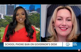In the News: PAGE Director of Legislative Services Margaret Ciccarelli  speaks with 11 Alive's Aisha Howard about the bipartisan K-8 cell phone ban  legislation now