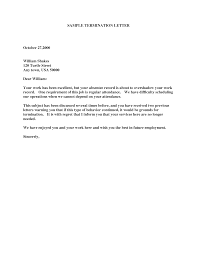 Learn how to write a termination letter with these samples. 19 Termination Letter Samples Writing Letters Formats Examples