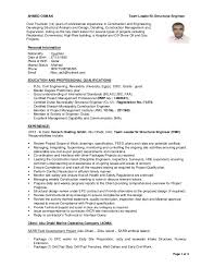 civil structural engineer resume