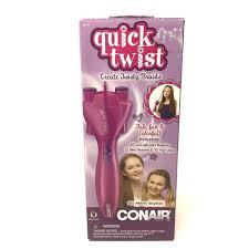 Conair quick braid cbd10 double strand hair braider twister v29047 tested #conair. Conair Quick Twist Hair Braider Cd205 With Accessories Battery Operated Ages 6 Conair Twist Hairstyles Hair Braider Twist Braid Hairstyles