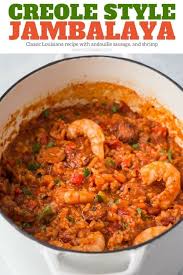 Easy Jambalaya Recipe A Perfect Recipe For Homemade Creole Jambalaya Made With Rice Andouille Jambalaya Recipe Creole Jambalaya Recipe Jambalaya Recipe Easy