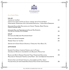 Consisting of six different teas to choose from, the. Suffolk House Restaurant French George Town Georgetown Tableapp