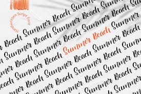 ✓ click to find the best 257 free fonts in the hand drawn handmade style. Summer Beach Handwritting Font In Fonts On Yellow Images Creative Store