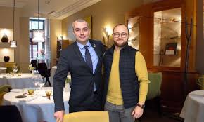 Pierre Colin and Paul-Louis Coudoumié, sommeliers