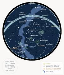 Star Map Of Southern Skies Night Sky Te Ara Encyclopedia