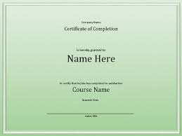 Course Completion Certificate