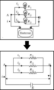 Rangkaian Pararel Resistor Hambatan