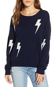 Black And White Lightning Bolt Sweater Rails Presley Sweater Sweaters Lightning Bolt Sweater Fashion 2020