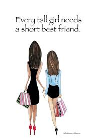 Tall woman and short husband. Drawing Bff Drawing Friends Cartoon Novocom Top