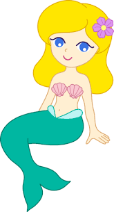 Vector illustrations of silhouette of a mermaid riding a dolphin. Cute Mermaid With Blonde Hair Free Clip Art Mermaid Cartoon Mermaid Clipart Cute Mermaid