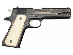 Colt 1911 Black And Gold Pin On Guns