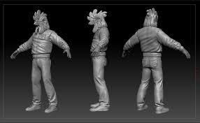 Hotline Miami Rooster 3d Hotline Miami Miami Statue