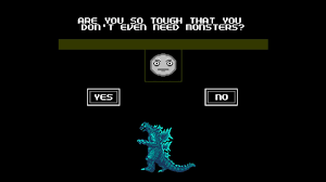 Monster of monsters game cartridge for the nintendo entertainment system. Godzilla Creepypasta 0 0 2 What Happens If You Choose No When Face Gives You The Question Youtube