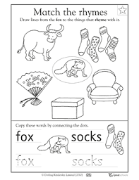 Rhyming Words Fox And Socks Writing Activities For Preschoolers Rhyming Activities Rhyming Words
