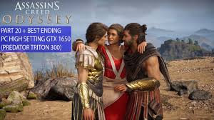 Interact with history like never before and dive deeper into assassin's creed odyssey with story creator mode, which allows you to create your own narratives in ancient greece. Assassin S Creed Odyssey Gameplay Walkthrough Part20 Best Ending Pc Predator Triton 300 Gtx 1650 Youtube