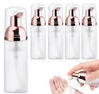 Empty Plastic Foam Pump Bottle100ml 150ml 200ml Clear White Pet Facial  Cleanser Foam Pump Bottle