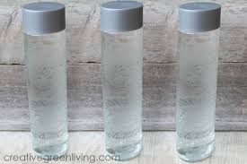 Plenty of voss sparkling water to choose from. How To Make An Etched Glass Water Bottle Creative Green Living