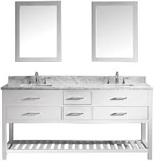 It enables them to brush their teeth and much more activities at the exact same time. Virtu Usa Caroline Estate 72 Inch Double Sink Bathroom Vanity Set In White W Square Undermount Sink Italian Carrara White Marble Countertop No Faucet 2 Mirrors Md 2272 Wmsq Wh Vanity Sinks Amazon Com
