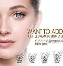 Amazon.com: CarLary Lash Clusters, DIY Eyelash Extension, 40 Clusters  Reusable Individual Lashes, Natural Fluffy Wispy Individual Eyelash  Clusters for Home Eyelash Extensions (Natural-10mm) : Beauty & Personal Care