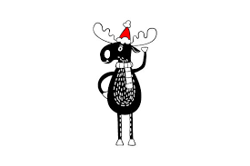 Download Christmas Black Moose Svg Cut File By Creative Fabrica Crafts Creative Fabrica SVG Cut Files