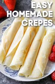 Homemade Crepes Need Just A Few Ingredients And Are Really Easy To Make With No Special Tools Homemade Crepes Crepe Recipes Easy Crepe Recipe