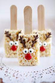 Reindeer Rice Krispie Treats Recipe Christmas Snacks Christmas Deserts Christmas Sweets