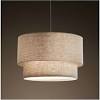 Plafoniera legno plafoniere moderne plafoniera camera da letto lampada da cucina in legno, vetro satinato, 2x e27 lxpxh 43x43x12 cm. 3