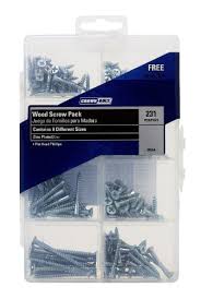 Crown Bolt 00364 231 Piece Wood Screw Assortment Kit