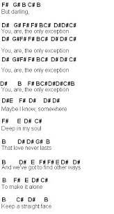 Flute Sheet Music The Only Exception Piano Music Lessons Music Chords Piano Notes Songs