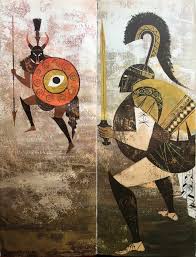 I wrote the music on cubase for this scene in troy. Asunder Menelaus Vs Paris Illustrated By Alice Rose