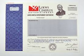 Get the latest cineplex stock price and detailed information including cpxgf news, historical charts and realtime prices. Lowes Cineplex Entertainment Corp 1999 Specimen Stock Certificate