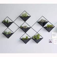 Pot de fleur mural laque. Cache Pot Mural Metal Ikebana Deco Murale Exterieur Decoration Murale Salon Decoration Murale Noire