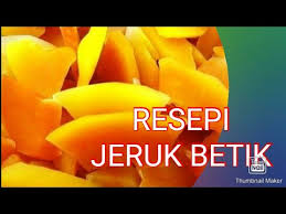 Pickled papaya (jeruk betik) made with red chillies, salt, vinegar and sugar. Cara Buat Jeruk Betik Youtube