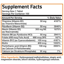 Maybe you would like to learn more about one of these? Bronson Super B Vitamin B Complex Sustained Slow Release Vitamin B1 B2 B3 B6 B9 Folic Acid B12 Contains All B Vitamins 100 Tablets Pricepulse
