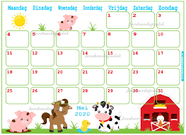 Mei 2020 Kalender Serie Jongens Persoonlijke Kalender Annekoendigitaal
