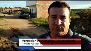 vereador leo machado em visita a sede foi a ate a rua inês santana