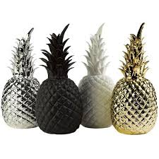 Pols Potten Home Silver Glazed Porcelain Pineapple 79 Liked On Polyvore Featuring Home Home D Pineapple Decor Handmade Home Decor Silver Home Accessories