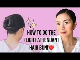Keeps my curls fresh for the next day. Flight Attendant Hair Bun Tutorial Sallie Ledesma Youtube