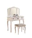 HEMNES Dressing table with mirror - white - IKEA