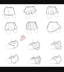 Skirt References 3 Anime Drawings Tutorials Drawings Sketches