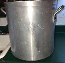 Stainless steel stock pot with lid. Vintage Duraware Spun Aluminum 10 Gallon 40 Qt Stock Pot 297 Made In Italy 1884347018