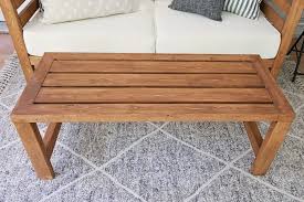 Building a coffee table from scratch may seem daunting, but you'll be able to pull it together with ease following these steps. Diy Outdoor Coffee Table Angela Marie Made