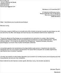 En s'entretenant avec les patients ce dernier se doit de diagnostiquer les troubles psychologiques. Exemple Lettre De Motivation Psychologue Staffsocial